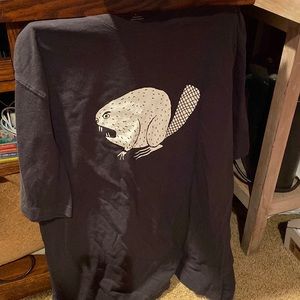 Men’s large, angry beaver shirt